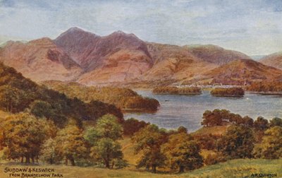 Skiddaw et Keswick depuis Brandelhow Park, Lake District - Alfred Robert Quinton