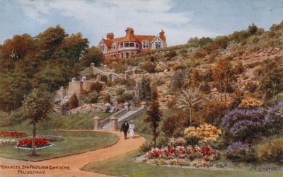 Terrasses, jardins du pavillon de Spa, Felixstowe - Alfred Robert Quinton