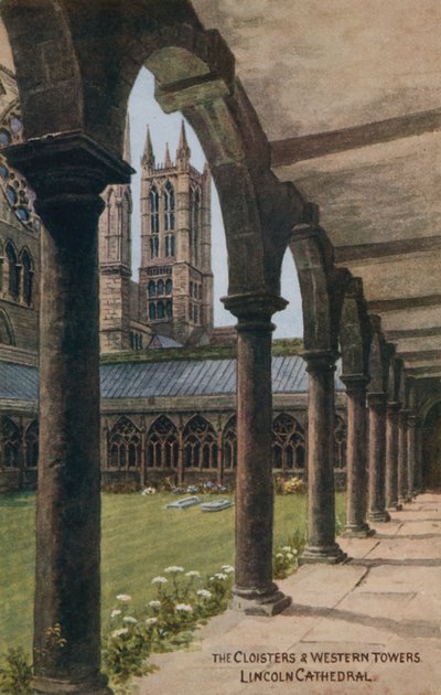 Les Cloîtres et les Tours occidentales, Cathédrale de Lincoln - Alfred Robert Quinton