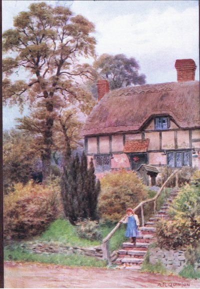Les marches du cottage, Ardington, Berkshire, de The Cottages and the Village Life of Rural England publié par Dent & Sons Limited - Alfred Robert Quinton