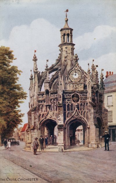 La Croix, Chichester (lithographie en couleur) - Alfred Robert Quinton