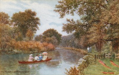 La Medway près de Maidstone - Alfred Robert Quinton