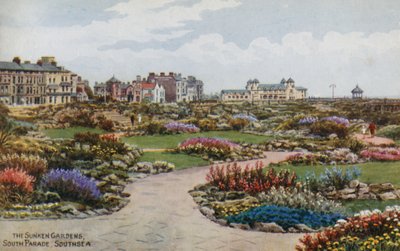Les jardins en contrebas, South Parade, Southsea - Alfred Robert Quinton