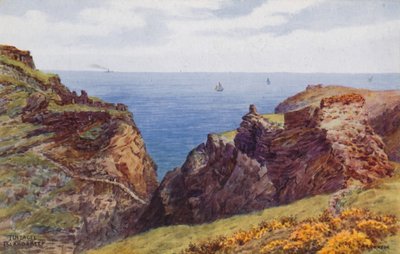 Tintagel, île et donjon - Alfred Robert Quinton