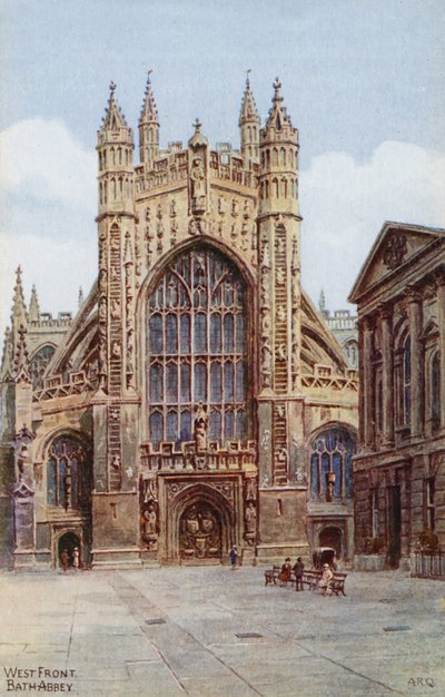 Façade ouest, abbaye de Bath - Alfred Robert Quinton