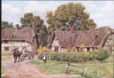 West Hagbourne, Berkshire, de The Cottages and the Village Life of Rural England publié par Dent & Sons Limited, 1912 - Alfred Robert Quinton