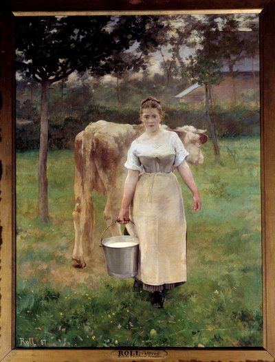 Manda Lametrie, la fermière - Alfred Roll
