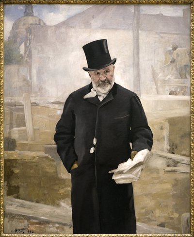 Portrait de Jean Charles Adolphe Alphand - Alfred Roll