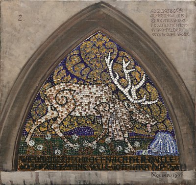 Le cerf à la source - Alfred Roller