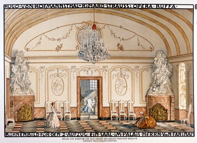 Richard Strauss : Der Rosenkavaliert (Le Chevalier à la rose) Scénographie de Roller. 2ème acte - Alfred Roller
