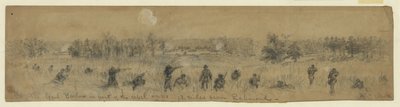 Général Barlow devant les travaux rebelles, à 12 miles de Richmond - Alfred Rudolph Waud