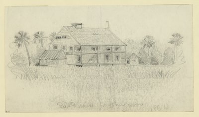 Maison des pilotes, rivière St. Johns - Alfred Rudolph Waud
