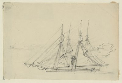 Deux voiliers - Alfred Rudolph Waud