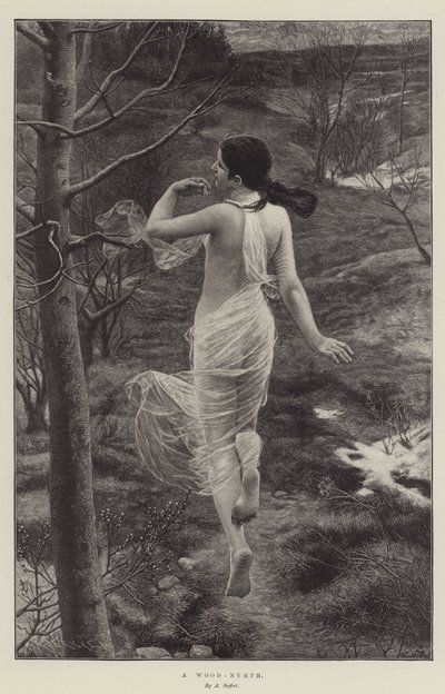 Une nymphe des bois - Alfred Seifert