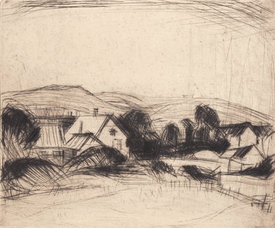 Un village - Alfred Simonsen