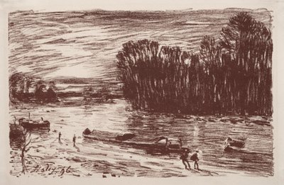 Bords du Loing, près de Saint-Mammès, 1896 - Alfred Sisley