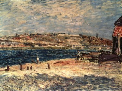 Rive à Saint-Mammes - Alfred Sisley