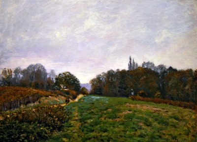 Paysage à Louveciennes - Alfred Sisley