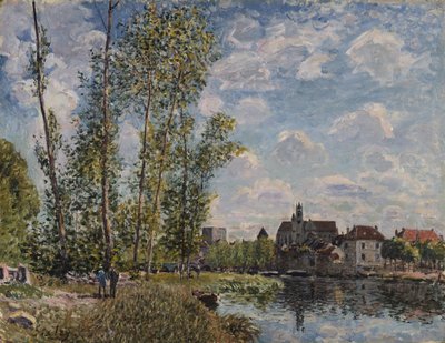 Moret, vue du Loing, après-midi de mai - Alfred Sisley