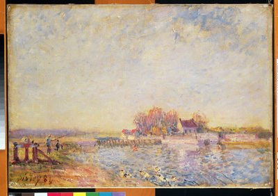 Scène de rivière avec canards, 1881 - Alfred Sisley
