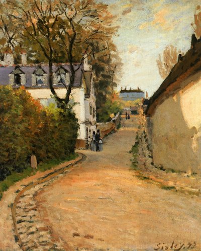 Rue de la Princesse, Louveciennes, vue vers le nord, c.1873 - Alfred Sisley