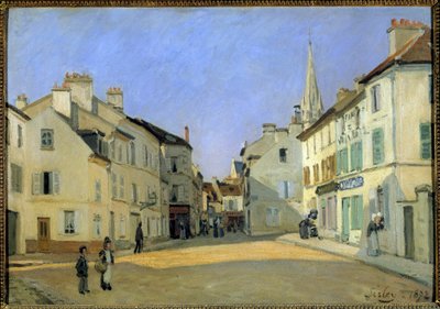 Rue de la chaussée à Argenteuil ou Place à Argenteuil - Alfred Sisley