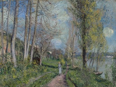 Rives de la Seine à By - Alfred Sisley