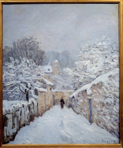 Neige à Louveciennes - Alfred Sisley