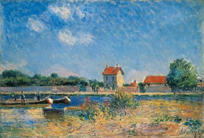 Les Rives du canal du Loing à Saint-Mammès - Alfred Sisley
