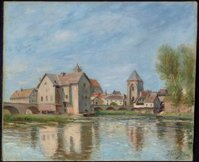 Le Pont et les Moulins de Moret sur Loing - Alfred Sisley