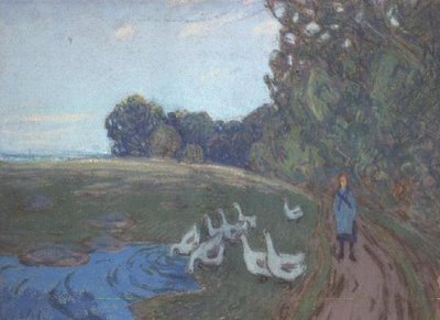 La Fille aux oies, c.1895 - Alfred Sisley