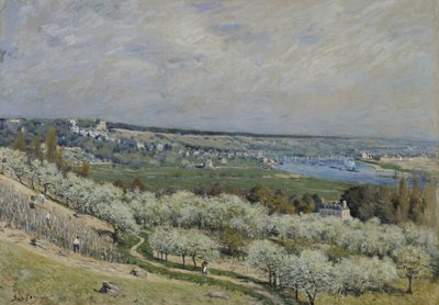 La terrasse à Saint-Germain, printemps - Alfred Sisley