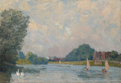 La Tamise à Hampton Court, 1874 - Alfred Sisley