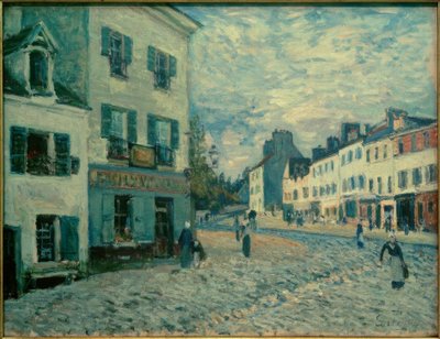 Une rue à Marly - Alfred Sisley