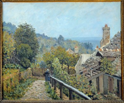 Vue de Louveciennes, chemin de la côte moyenne appelé hauteurs par Marly - Alfred Sisley