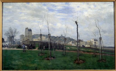 Vue de Montmartre prise de la cité des fleurs aux Batignolles - Alfred Sisley