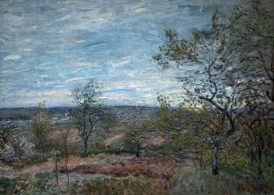 Jour venteux à Veneux - Alfred Sisley