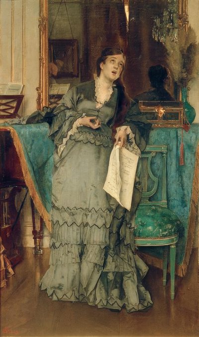 A. Stevens, La Prima Donna - Alfred Emile Stevens