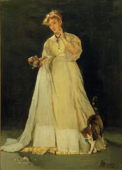 Ophelia ou Le bouquet déchiré - Alfred Emile Stevens