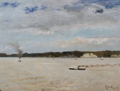 La baie de Honfleur - Alfred Emile Stevens