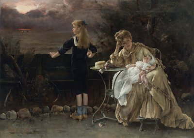 Mère et ses enfants, 1883 - Alfred Emile Stevens