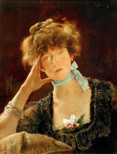 Sarah Bernhardt - Alfred Emile Stevens
