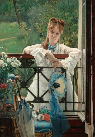 Le Ruban bleu, vers 1894 - Alfred Emile Stevens