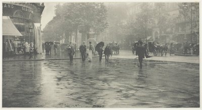 Un jour de pluie sur le boulevard, Paris - Alfred Stieglitz