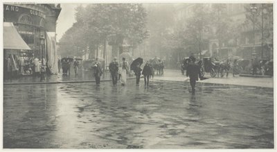 Un jour de pluie sur le boulevard, Paris, 1894, imprimé vers 1897 - Alfred Stieglitz
