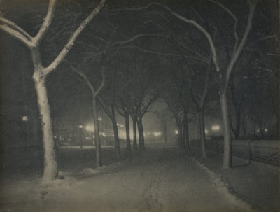 Une nuit glaciale, New York - Alfred Stieglitz