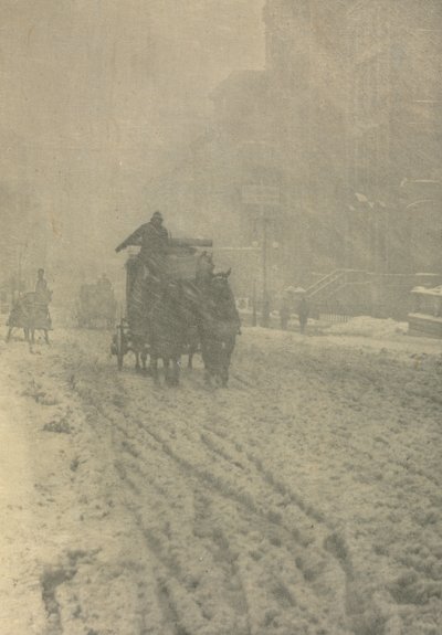Camera Work: Hiver - Cinquième Avenue, 1892 - Alfred Stieglitz