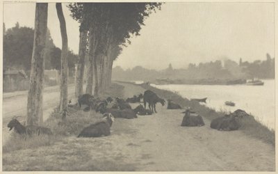 Sur la Seine—Près de Paris, 1894, imprimé en 1897 - Alfred Stieglitz