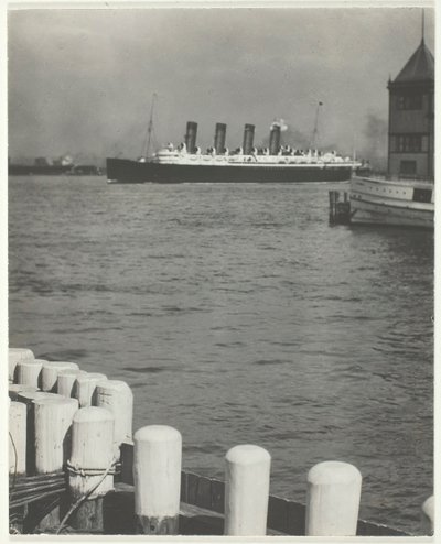 En route, Le Mauretania, 1910, imprimé 191832 - Alfred Stieglitz