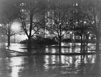 Reflets, nuit, New York, vers 1898 - Alfred Stieglitz